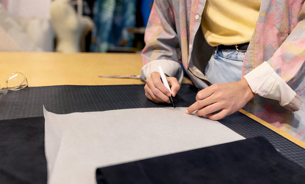 testing fabric pen on dark and light fabrics